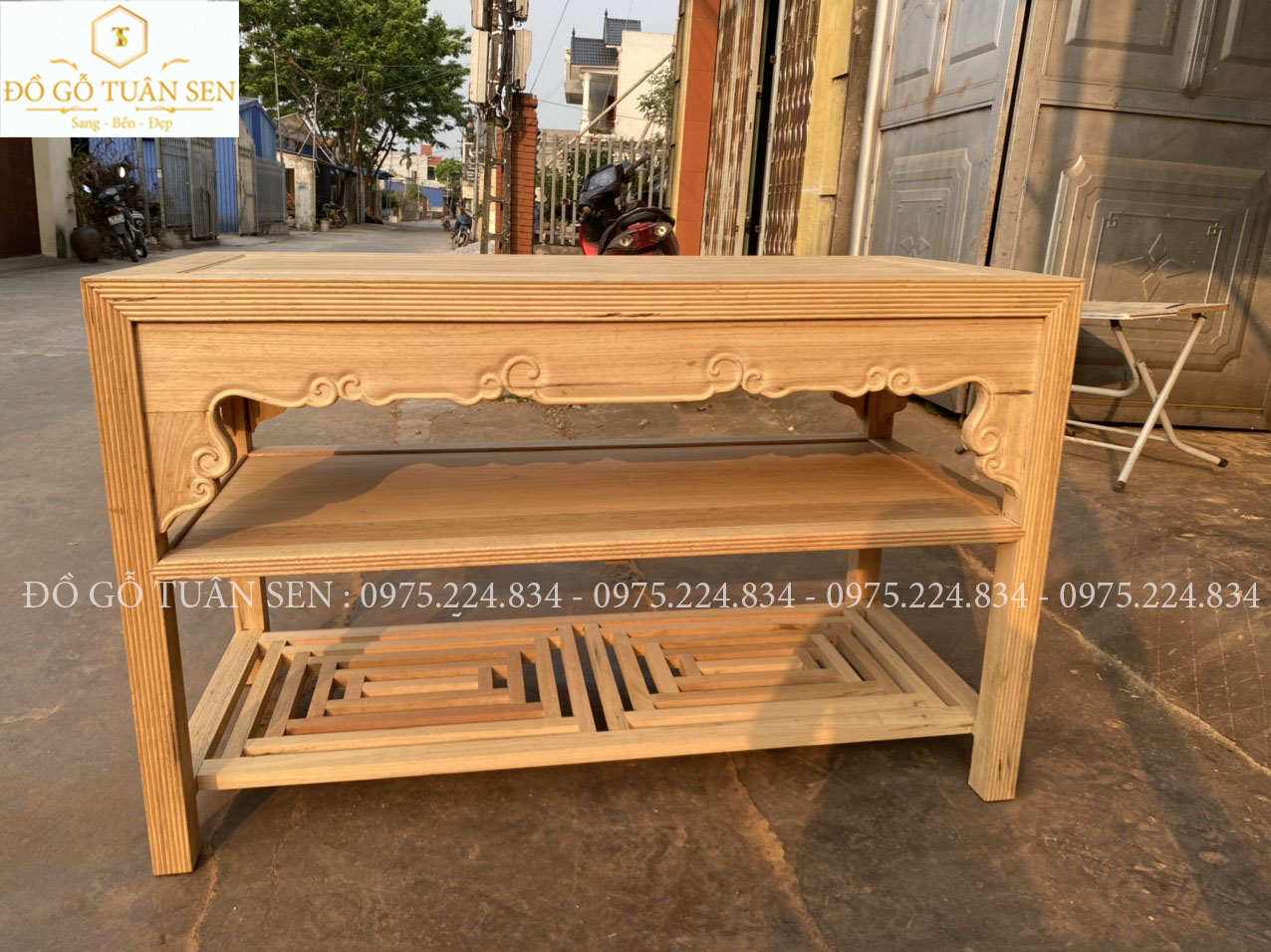 Mua bộ trường kỷ trơn gỗ gụ T23